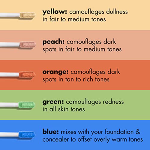 e.l.f. Camo colour Corrector, Hydrating & Long-Lasting Colour Corrector For Camouflaging Discolouration, Dullness & Redness, Vegan & Cruelty-Free, Peach