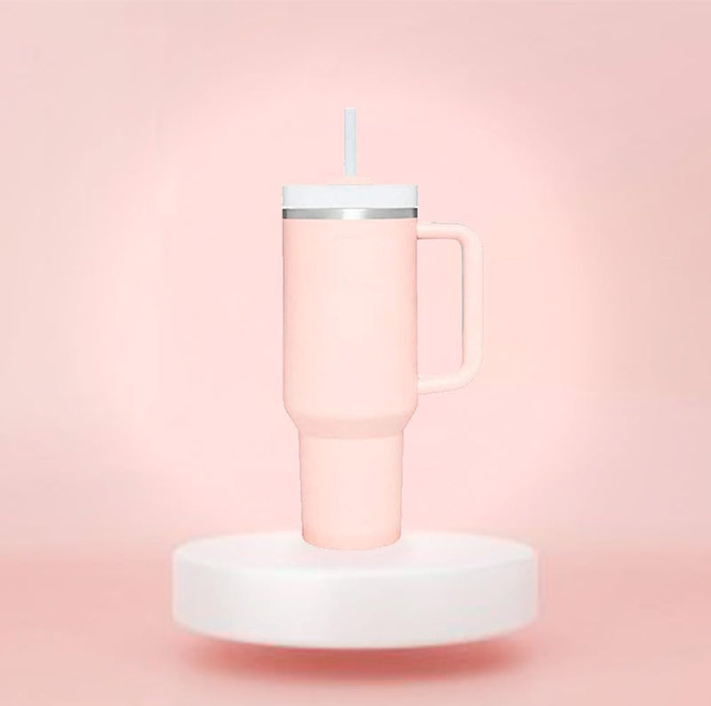 Quencher H2.0 Flowstate Tumbler Stainless Steel Vacuum Insulated Tumbler With Lid and Straw - For Water, Iced Tea, Coffee And More (BubbleGum)
