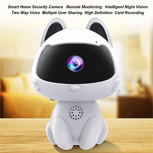 BusoTh Indoor Security Camera, Wireless Security Camera Baby Monitor Robot Pet Shape, Two Way Voice Motion Detection Indoor Monitoring Camera with Cloud Storage for Home Security