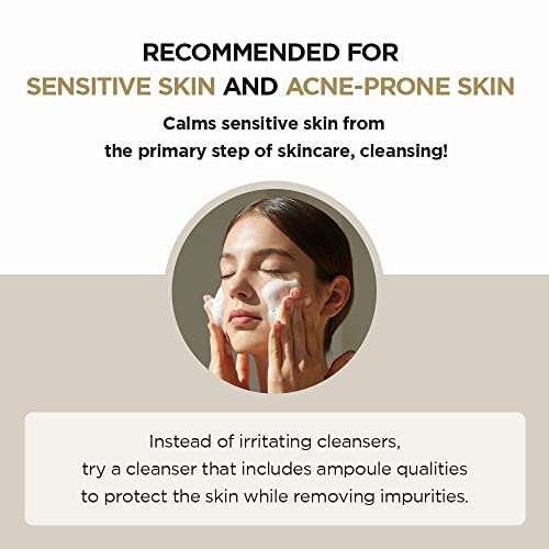 SKIN1004 Madagascar Centella Ampoule Foam, 125mL | Mild and Soothing Face Cleanser with Centella Asiatica Extract | Hydrates and Nourishes Skin | Deep Cleansing Foam