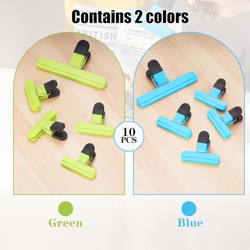 10 Pcs food clips bag clips for food storage sealing clips Sturdy Airtight Reusable for Snacks Food Sandwich Ideal for Home Kitchen