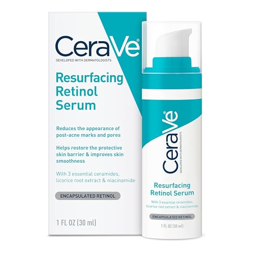 CERAVE RESURFACING RETINOL SERUM TO REDUCE THE APPEARANCE OF POST-ACNE MARKS AND PORES WITH RETINOL, LICORICE ROOT EXTRACT & NIACINAMIDE 30ML