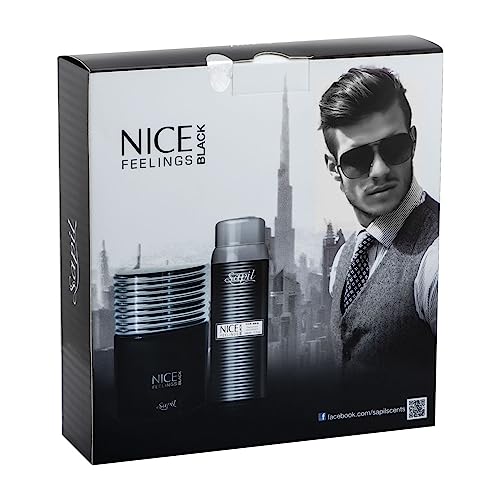 Sapil Nice Feelings Black EDT 75ml And 150ml Deo Giftset