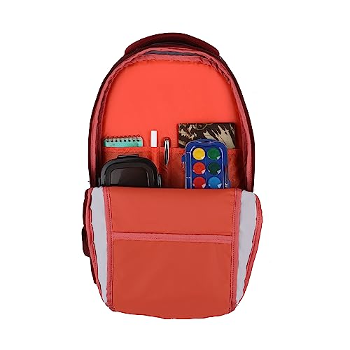 Gear Calculus 34L Large Water Resistant School Bag with Rain Cover/Kids Bag/Casual Backpack/Daypack/Travel Backpack/College Bag for Boys/Men (Maroon)