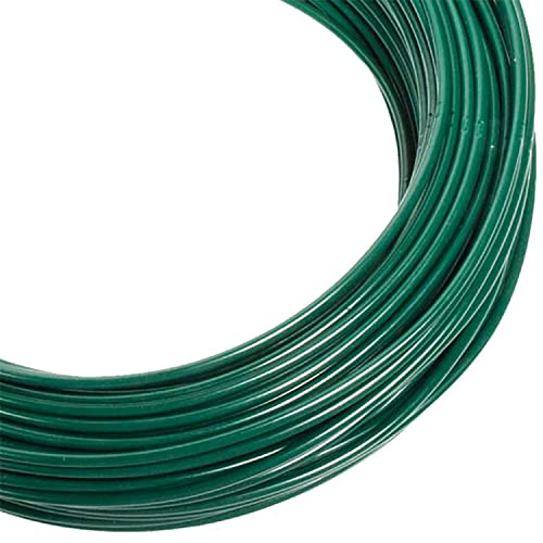 Aloud Creations PVC Coated Steel Wire Rope for Drying Clothes/ Clothesline, Length 20 Meter with 2 Plastic Hooks (Multi Colour) � Pack of 1