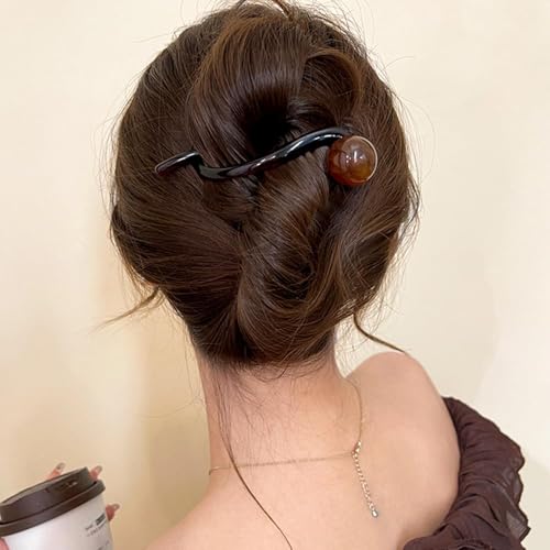 HZYH 3 Pcs Pearl Barrettes For Women, Pin Banana Clip Hair Claw Clips, French Hair Clips With Fancy Pearls For Thick Hair, Barrettes Non-slip Hair, Pins Hair Claws Pearl Hairpin Claw Clip