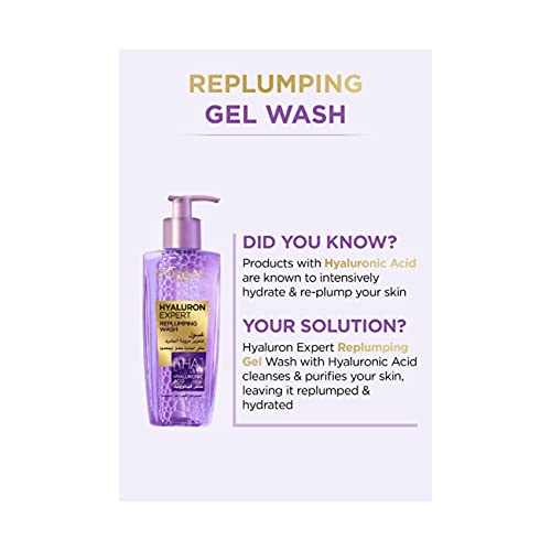 L’Oréal Paris Store Paris Hyaluron Expert Replumping Face Wash with Hyaluronic Acid, 200ml