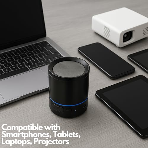 Betron Portable Small Bluetooth Speaker Wireless with Aux for Travel Home iPhone Samsung Phone Tablet Built-In Microphone Rechargeable