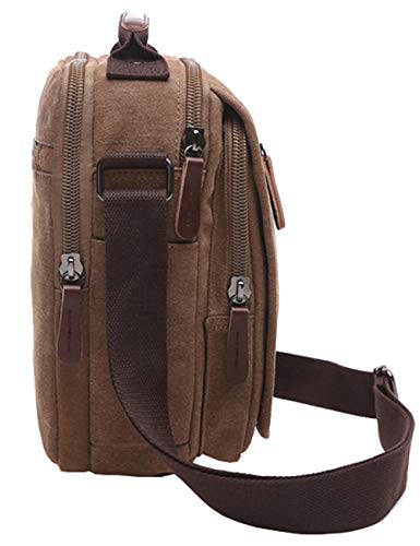 mygreen Small Canvas Crossbody Shoulder Bag Messenger Bag Work Bag