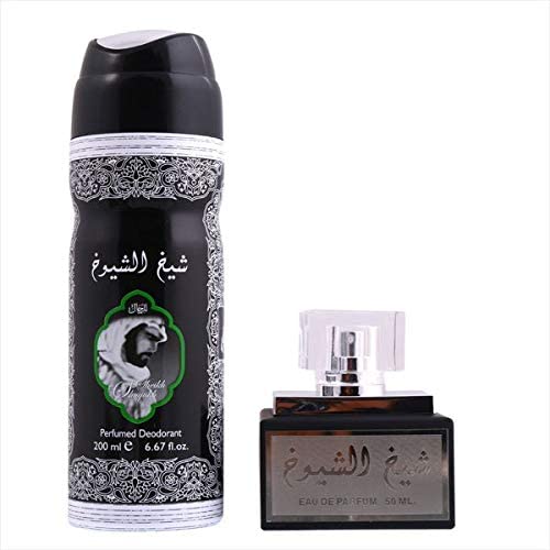 Sheikh Shuyukh by Lattafa Perfumes Gift Set (EDP 50ML & Deodorant 200ml)