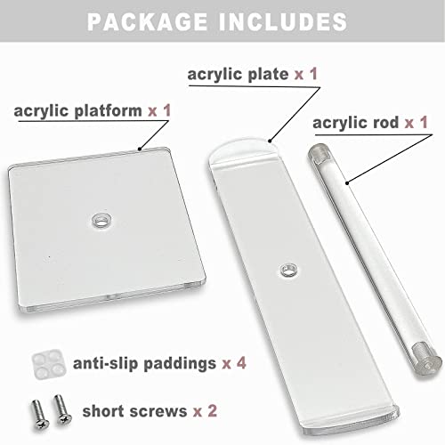 Emapoy Acrylic Headband Holder, Headband Organizer Acrylic Clear Hairband Hair Hoop Display Stand, Hair Accessories Organizer Clear Stand For Girls
