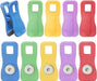 Yarall 10 Pcs Bag Clips with Magnet- Food Clips, Chip Clips, Bag Clips for Food Storage with Air Tight Seal Grip, Snack Bags and Food Bags with Colors(Green, Yellow, Red, Blue, Purple)