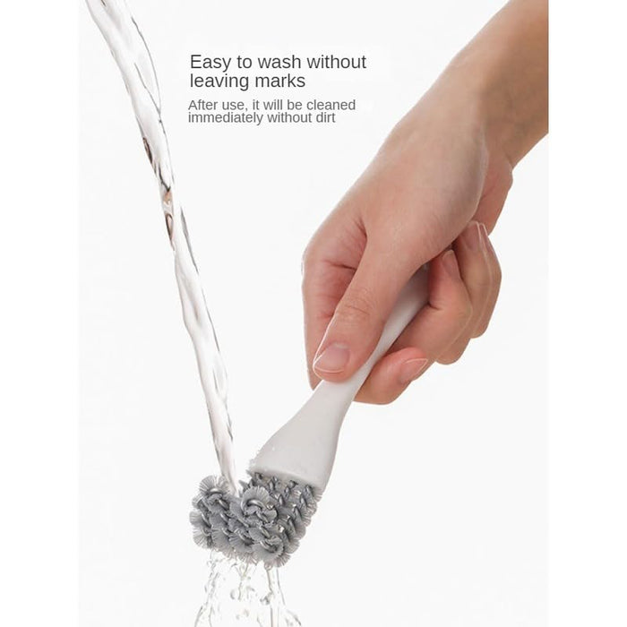 NW 1776 Professional Grill Brush - Sturdy Bristles, Unique Design, Powerful Cleaning Ability, 2-in-1 Brush and Scraper, V-Shaped Hooked Bristles for Mesh Cleaning(2-pcs)
