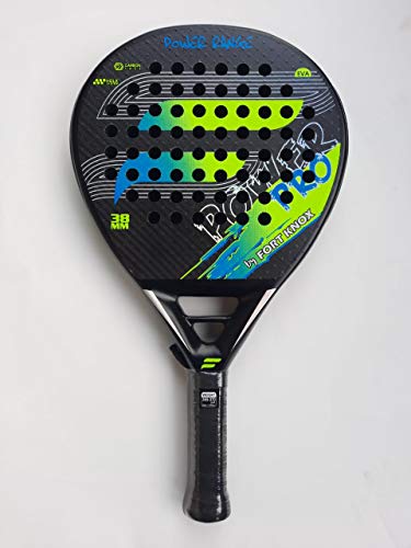 FORT KNOX POWER PRO Tennis Paddle Racket Padel fully Carbon Fiber with EVA Memory Flex Foam Core
