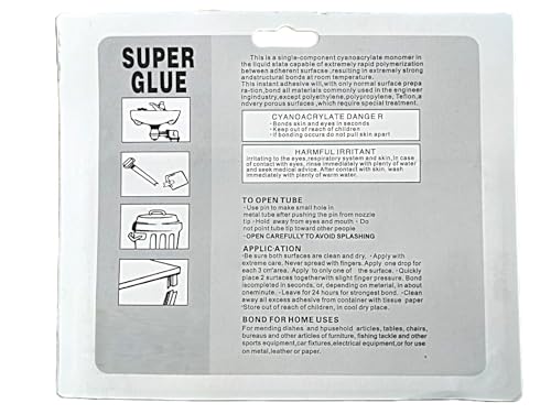 PRIMEBLY Super Glue, Instant Bonding | Pack of 2-16pc (3g Each) | Clear Color, Strong Adhesion | All-Purpose Fast-Drying Liquid Glue with Precision Applicator