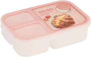 LocknLock To Go Lunch Box 980ml Pink, Leak-Proof Bento Lunch Container, Microwave, Freezer & Dishwasher Safe, Portable Food Storage for Work, School & Travel - pink