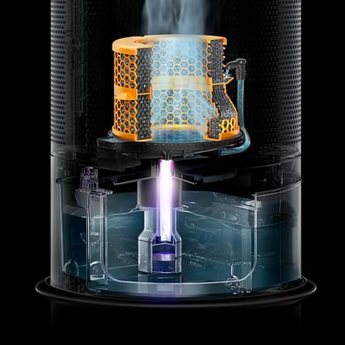 Dyson Purifier Humidify + Cool Formaldehyde PH04 (White/Gold) Humidifier, Air purifier & Fan | 2 year Dyson warranty | 379514-01 - UAE Version
