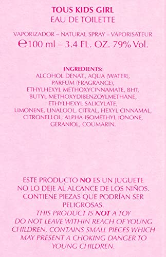 Tous Kids Girl for Kids, 100 ml - EDT Spray