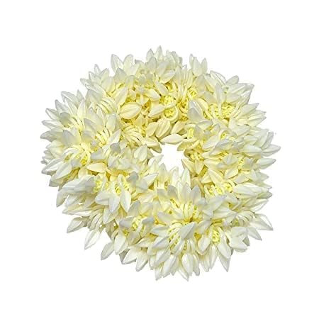 S,S Store Indian Jasmine Hair Flowers - Perfect Gajra for Women's Hair Accessories White Gajra Artificial Flower Jewelry Handmade For Women (Set of 4 Pcs)