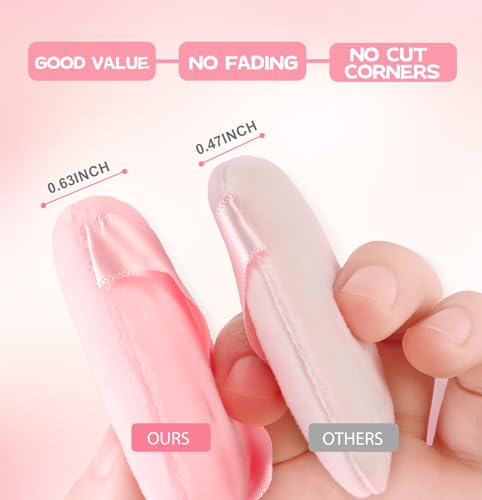 MMQ 8 Pieces Triangle Powder Puff Face Soft Triangle Makeup Puff Velour Cosmetic Foundation Blender Sponge Beauty Makeup Tools