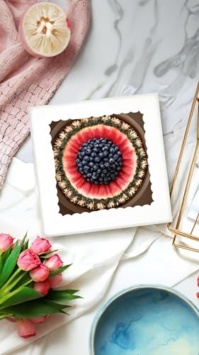 5Pcs Cake Boxes - 12x12x5.5 Inch White Bakery Boxes with Window - Tall Dessert Cardboard Boxes for Elegant Cake Presentation and Freshness Preservation