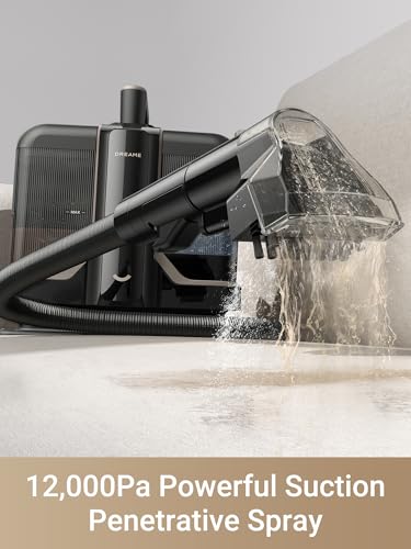 Dreame N10 Spot Cleaner, 12000Pa Suction with Penetrative Spray Carpet Cleaner, 60°C Hot Water Stain Removal, Self-Cleaning Hose, Lightweight Multi-Surface Cleaning with Stain Tools, 2 Years Warranty