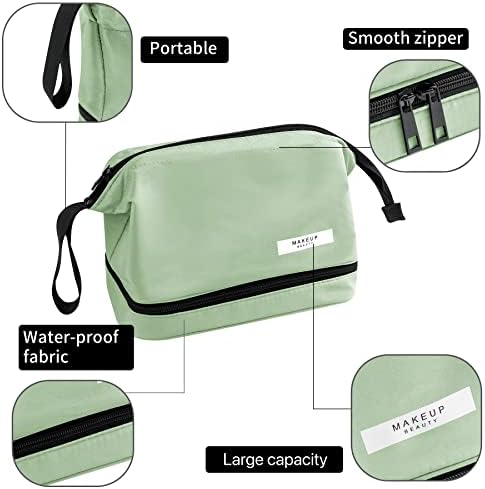 Queboom Travel Makeup Bag Cosmetic Bag Makeup Bag Toiletry bag for women and girls