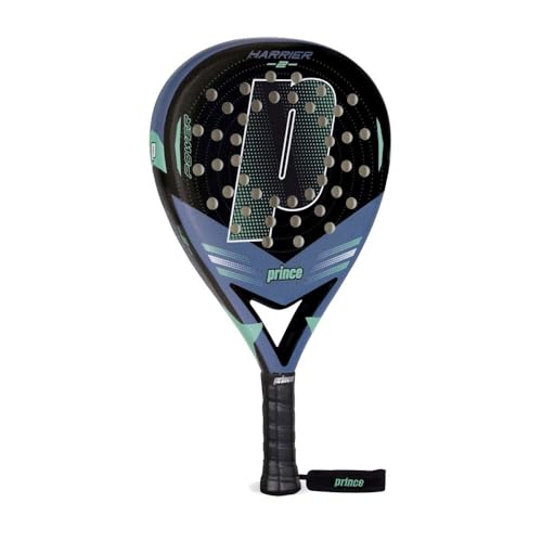Prince Harrier V2 Padel Racquet, Black/Blue/Mint