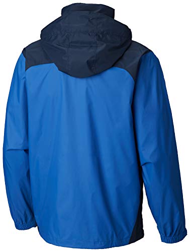 Columbia Men's Glennaker Lake Packable Rain Jacket, Grill/Light Grey, Small
