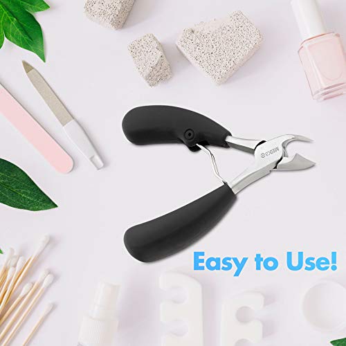 MEDca Precision Toenail Clipper Tool Premium Ingrown Toenail Cuticle Remover Trimmer Thick Toenails Nipper, Surgical Grade Stainless Steel Nail Foot Treatment for Grooming Nail Care, Pedicure Tools
