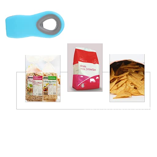 Vokowin 12 Pack Chip Bag Clip, Magnetic Food Clips, Kitchen Clips, Bag Clips for Food Storage For Fridge Snack Bags Food Storage Sealing Unfinished Snacks, Cereals (3 Color) (K195-12)