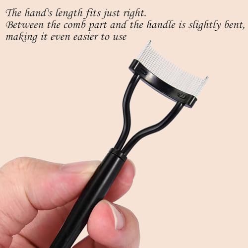 MOMENT Eyelash comb - Eyelash Separator Tool Metal Teeth lash Comb - Eye lash comb Separator Tool