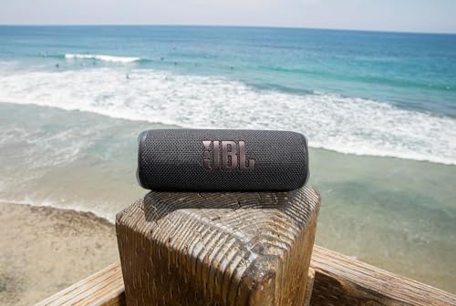 DOOMAX J.B.L Flip 6 - Portable Bluetooth Speaker, powerful sound and deep bass, IPX7 waterproof, 12 hours of playtime, J.B.L PartyBoost for multiple speaker pairing for home (Black)