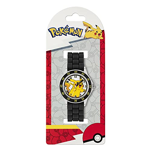 Pokemon Unisex-Kid's Analog Quartz Watch with Silicone Strap POK9048