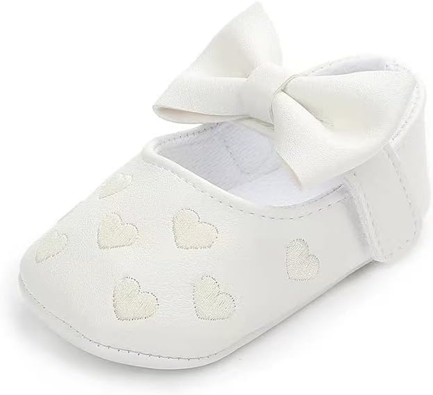 JZLIFE First Walking Shoes,Anti-slip,Comfortable and Breathable Baby Shoes with Hair Band,Baby Gift for Newborn Baby