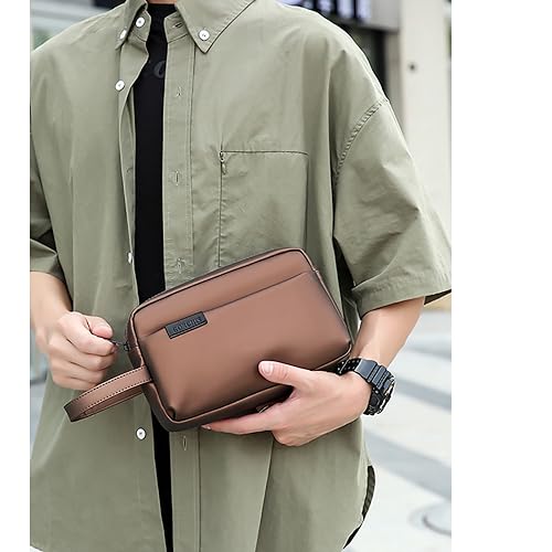 Men's Handbag Clutch Bag Large Capacity Hand bag Clutch Bag Men's Carry-all Bag with Multiple Pockets Daily Use for Men