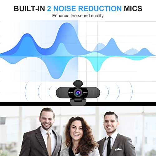 EMEET 1080P Webcam with Microphone, C960 Web Camera, 2 Mics Streaming Webcam, 90°FOV Computer Camera, Plug and Play USB Webcam for Online Calling/Conferencing, Zoom/Teams/Facetime/YouTube, Laptop/PC