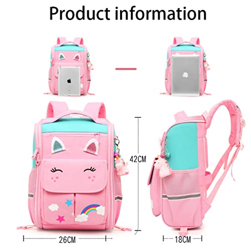 TOMVAES Backpack for School,Roller Bag with Wheels,Double Handle Rolling Backpack,Girls Travel School Children Toddler Trip Rolling Bag Girls Travel Roller Bag