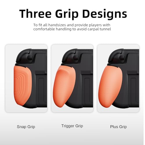 Savage Raven by Skull & Co. NeoGrip for Nintendo Switch 2: An Ergonomic Grip Hard Shell Handheld Case with Replaceable Grips [to fit All Hands Sizes] [No Carrying Case]- Black