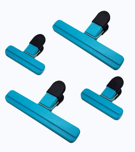 YYTONG Bag Sealing Clips for Food, Seal Food Storage Bag Clip, Kitchen Chip Bag Clips, Snack Bags, Plastic Cap Sealer Clips, Great for Kitchen Food Storage and Organization (Blue)
