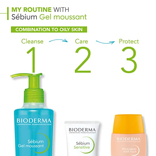 Bioderma Sebium Purifying Cleansing Foaming Gel - Combination to Oily Skin, 500ml