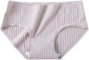 100% Cotton Underwear For Women Mid Rise Everyday Essential Brief Underwear 3 Pack Sets