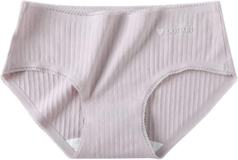 100% Cotton Underwear For Women Mid Rise Everyday Essential Brief Underwear 3 Pack Sets