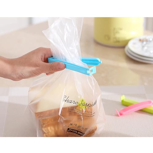 20PCS Sturdy Food Bag Clips for Food Storage Bags in 5 Sizes & 5 Colours - Food Clips for Keeping Food Fresh, Bag Clips for Food Storage and Sandwich Bags, Food Clips Bag Sealing Clips