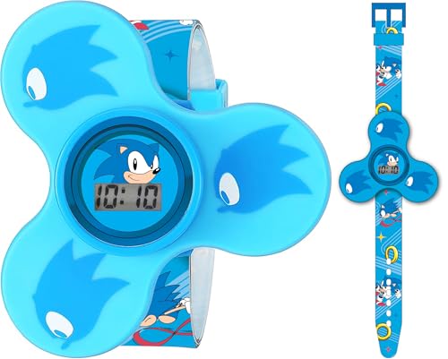 ACCUTIME Sonic The Hedgehog Kids' SNC4016 Digital Display Quartz Blue Watch, Blue, Digital