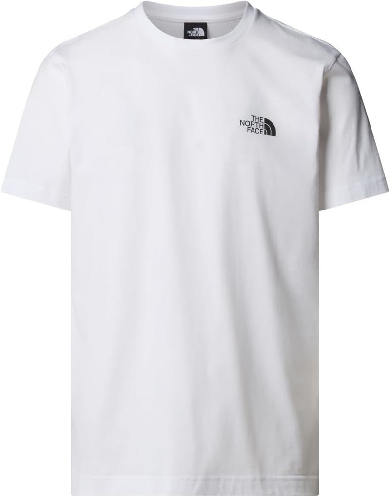 Mens M MOUNTAIN SKETCH SS TEE TOPS (pack of 1) - White