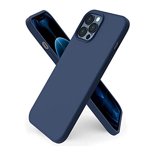 Fix Fame iPhone 12 Pro case Premium Soft Liquid Silicone cover Full Body Protection Anti-Scratch Shockproof Drop Protection Slim Rubber Bumper Cases (Blue)