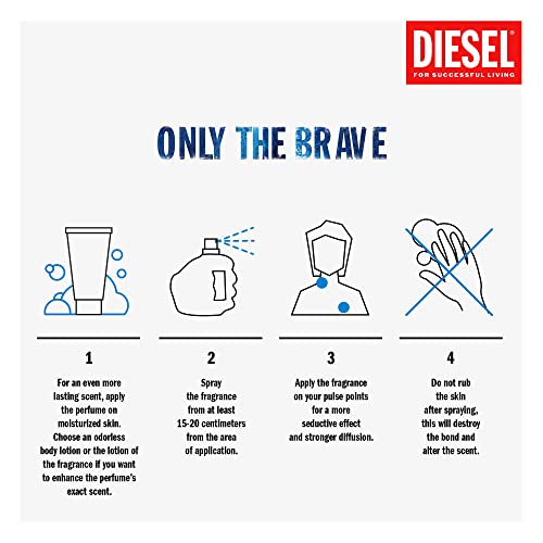 Diesel Only The Brave Gift Set for Men, 2.5 fl. oz.