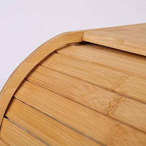 VITAL Bamboo Bread Box keep The Bread Fresh For Kitchen Counter-Large Capacity Wooden Bread Storage Container Farmhouse Bread Box with Window Bread Holder