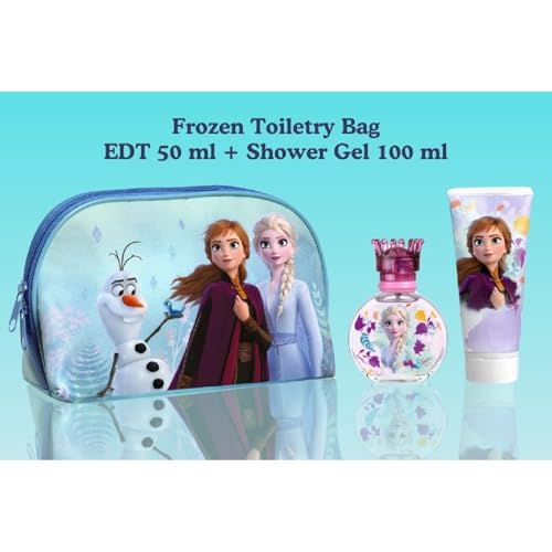 Air-Val Frozen 2 Toiletry bag For Children - Eau De Toilette Perfume, 50 ml + Shower Gel, 100 ml Set